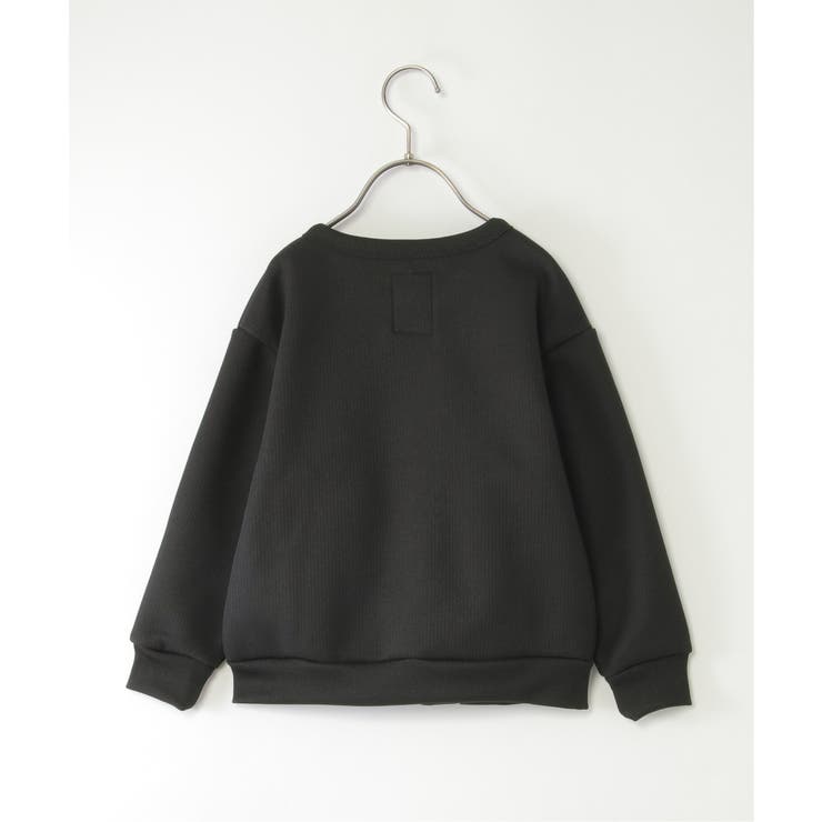 【親子コーデ】ボンディングクルーカーデブルゾン（110~160cm） | ikka  | 詳細画像2 