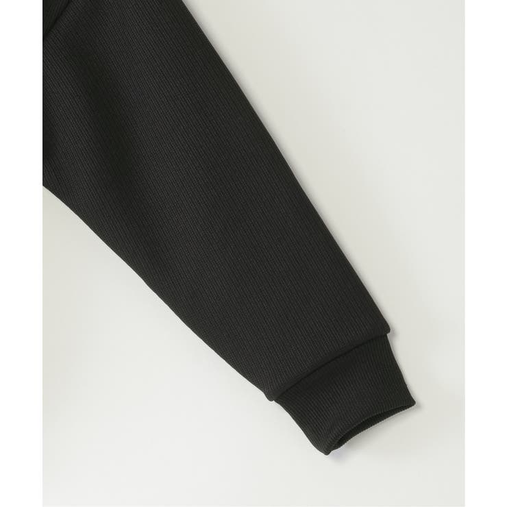 【親子コーデ】ボンディングクルーカーデブルゾン（110~160cm） | ikka  | 詳細画像4 