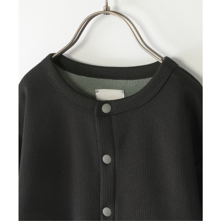 【親子コーデ】ボンディングクルーカーデブルゾン（110~160cm） | ikka  | 詳細画像6 