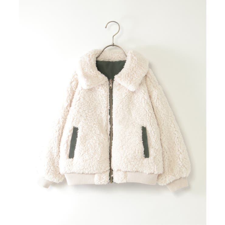 【2WAY】リバーシブルボアブルゾン（110~160cm）  | ikka  | 詳細画像11 