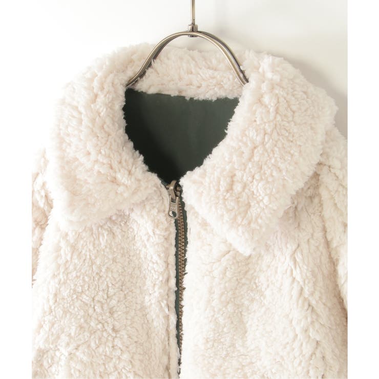 【2WAY】リバーシブルボアブルゾン（110~160cm）  | ikka  | 詳細画像16 