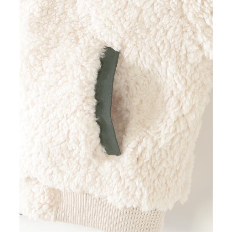 【2WAY】リバーシブルボアブルゾン（110~160cm）  | ikka  | 詳細画像17 