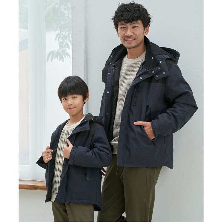 【親子コーデ】中綿防風マウンテンパーカー（110~160cm） | ikka  | 詳細画像22 