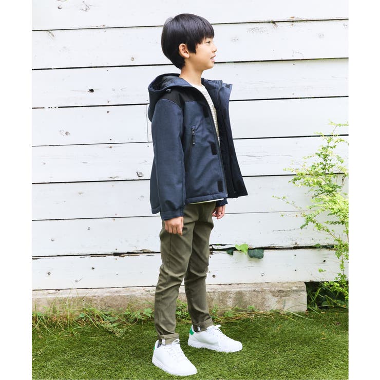 親子コーデ】中綿防風マウンテンパーカー（110~160cm）[品番