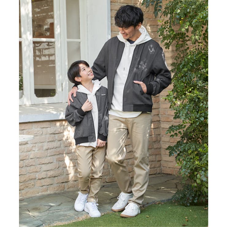 【親子コーデ】リネンライクブルゾン（110~160cm） | ikka  | 詳細画像10 