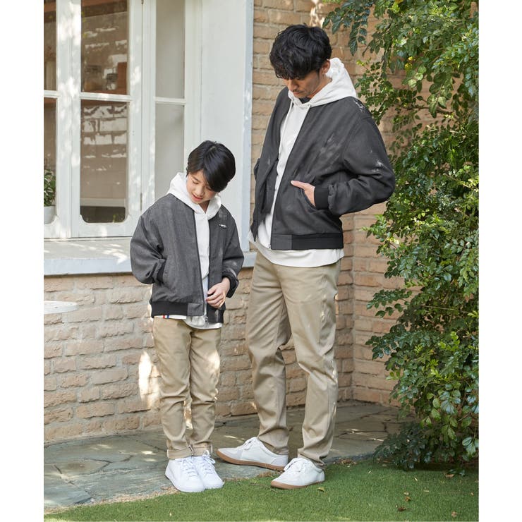 【親子コーデ】リネンライクブルゾン（110~160cm） | ikka  | 詳細画像11 