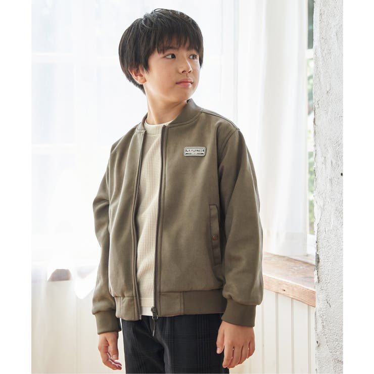 【親子コーデ】フェイクスエードリブブルゾン（110~160cm） | ikka  | 詳細画像2 