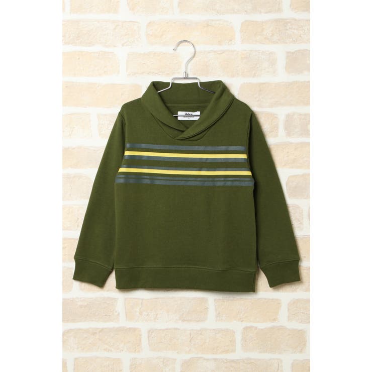 【キッズ】ボーダーショールトレーナー（100~160cm） | ikka  | 詳細画像1 