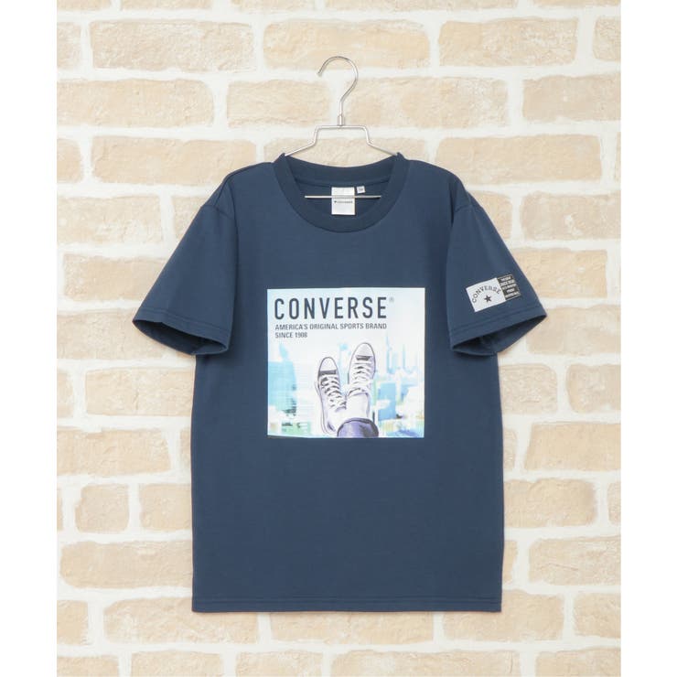 キッズ】CONVERSE 靴転写プリントTシャツ(130~160cm)[品番 