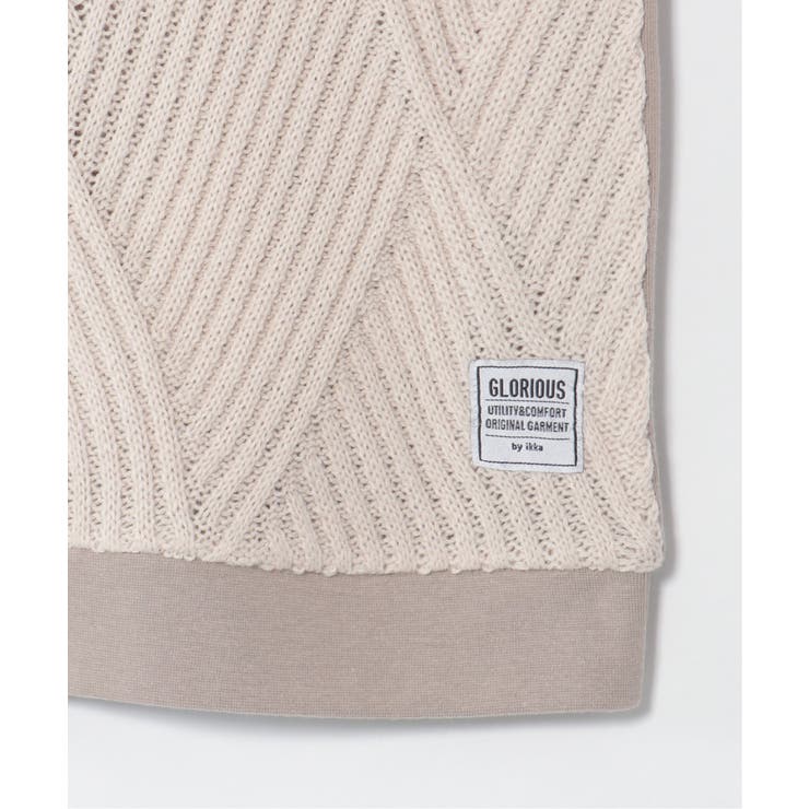 ジャガードニット切り替えトレーナー（120~160cm） | ikka  | 詳細画像5 