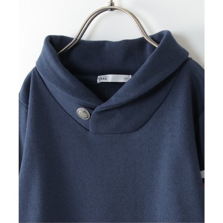 コンチョボタンショール襟トレーナー（100~160cm） | ikka  | 詳細画像8 