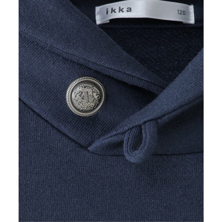 コンチョボタンショール襟トレーナー（100~160cm） | ikka  | 詳細画像9 