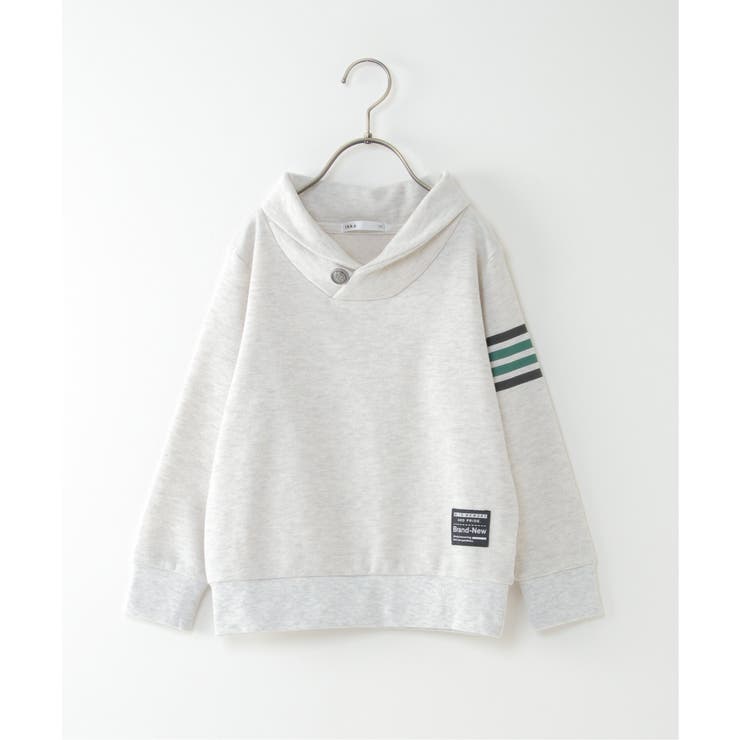 コンチョボタンショール襟トレーナー（100~160cm） | ikka  | 詳細画像1 