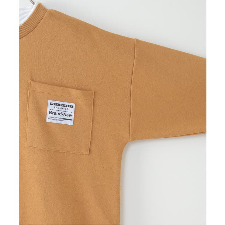 【キッズ】ポケ付き裾レイヤードトレーナー（100~160cm） | ikka  | 詳細画像7 