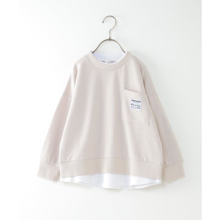 【キッズ】ポケ付き裾レイヤードトレーナー（100~160cm） | ikka  | 詳細画像12 