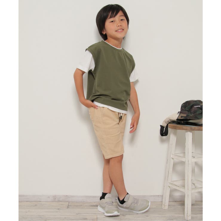 【接触冷感 吸水速乾】フェイクベストレイヤーTシャツ（120~160cm）【親子… | ikka  | 詳細画像5 