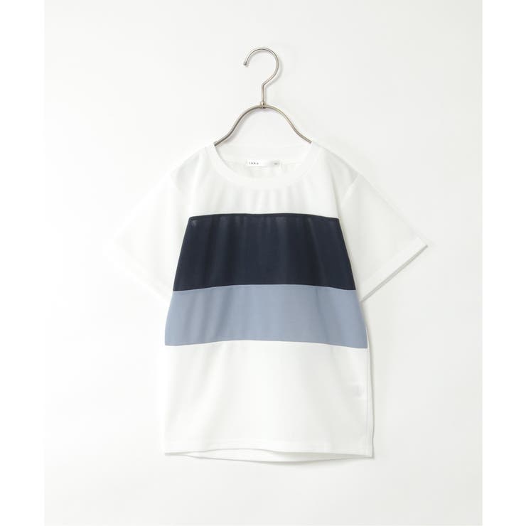 【接触冷感／吸水速乾】横切り替えTシャツ（120~160cm）【親子コーデ】 | ikka  | 詳細画像10 