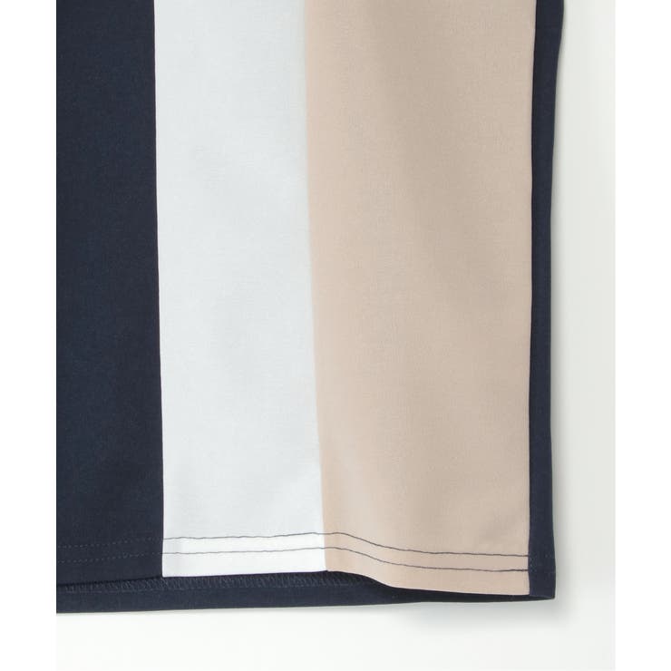 【接触冷感／吸水速乾】縦切り替えTシャツ（120~160cm）【親子コーデ】 | ikka  | 詳細画像11 