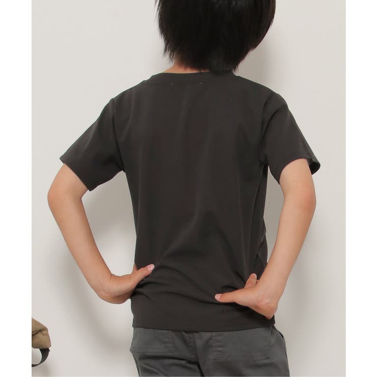 【接触冷感／吸水速乾】縦切り替えTシャツ（120~160cm）【親子コーデ】 | ikka  | 詳細画像6 