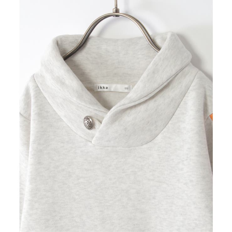 裏起毛袖ラインショールトレーナー（120~160cm） | ikka  | 詳細画像15 