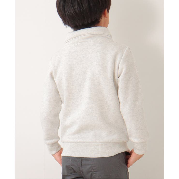 裏起毛袖ラインショールトレーナー（120~160cm） | ikka  | 詳細画像4 