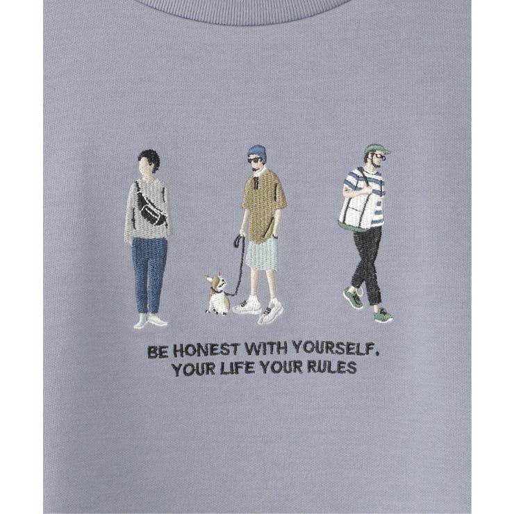 【親子コーデ】裾レイヤー刺繍Tシャツ（120~160cm） | ikka  | 詳細画像9 