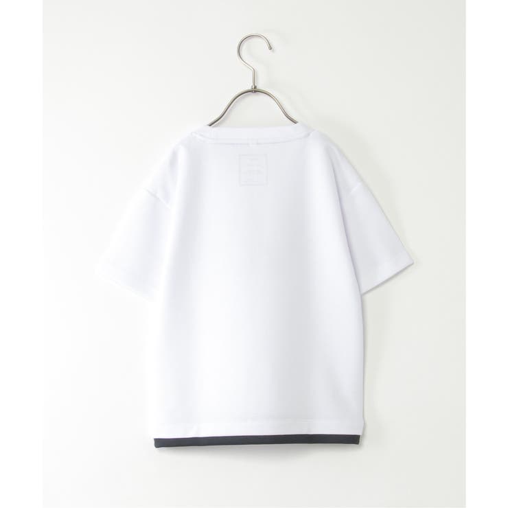 【親子コーデ】裾レイヤー刺繍Tシャツ（120~160cm） | ikka  | 詳細画像2 