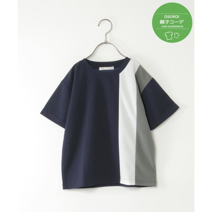 速乾COOL縦切り替えTシャツ | ikka  | 詳細画像1 