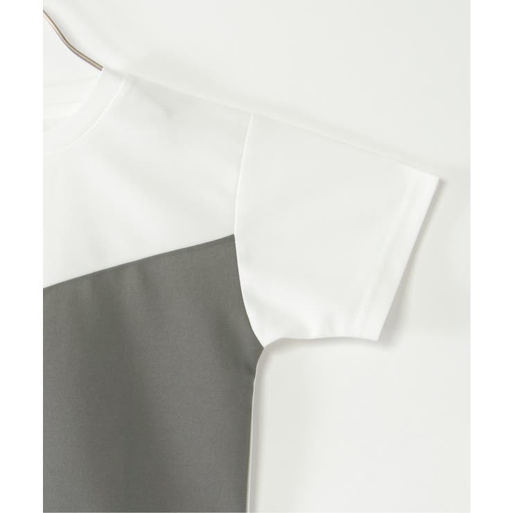 【接触冷感 吸水速乾】速乾COOL斜め切り替えTシャツ（120~160cm）【親… | ikka  | 詳細画像3 