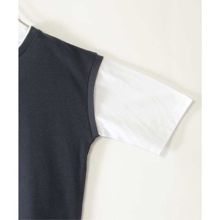 ワッフルベストレイヤー7分袖Tシャツ（120~160cm） | ikka  | 詳細画像3 