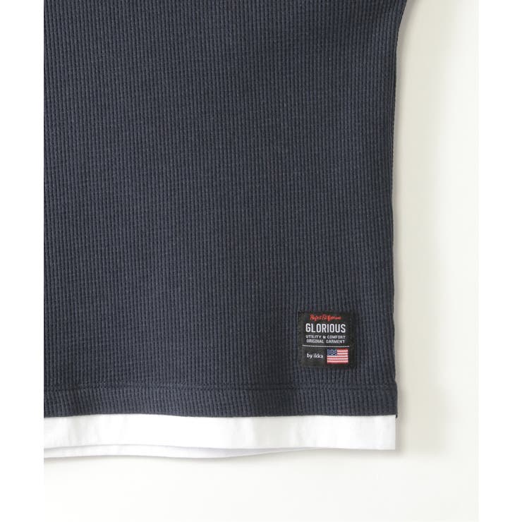 ワッフルベストレイヤー7分袖Tシャツ（120~160cm） | ikka  | 詳細画像4 