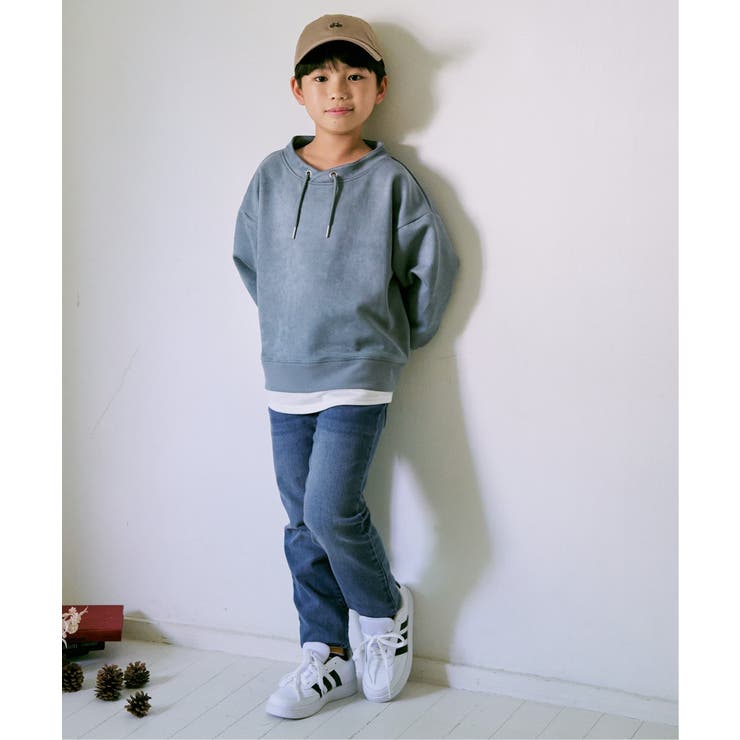 【洗濯機で洗える 親子コーデ】GOKU楽フェイクスエードルーイカラーレイヤードプ… | ikka  | 詳細画像4 