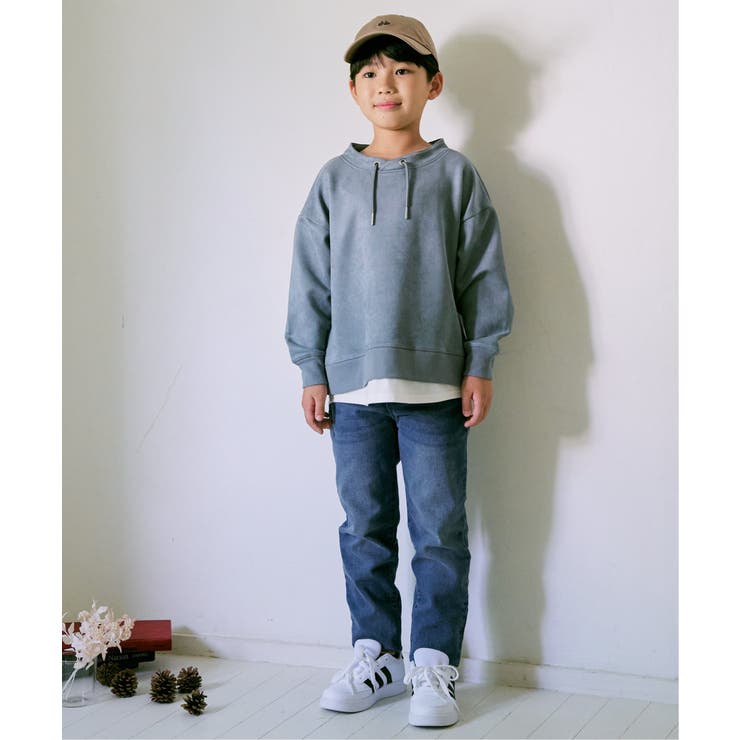 【洗濯機で洗える 親子コーデ】GOKU楽フェイクスエードルーイカラーレイヤードプ… | ikka  | 詳細画像5 