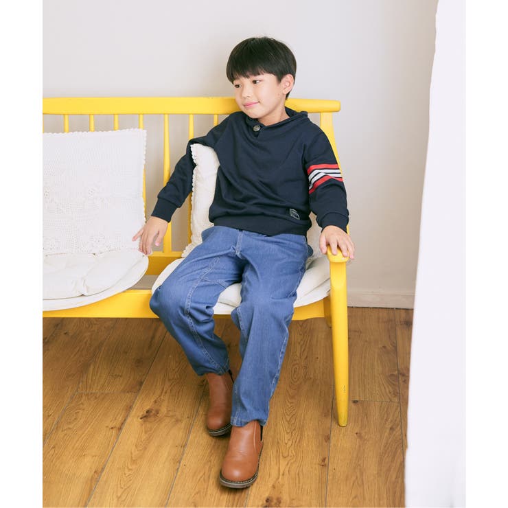 コンチョボタンショール襟トレーナー（120~160cm） | ikka  | 詳細画像6 