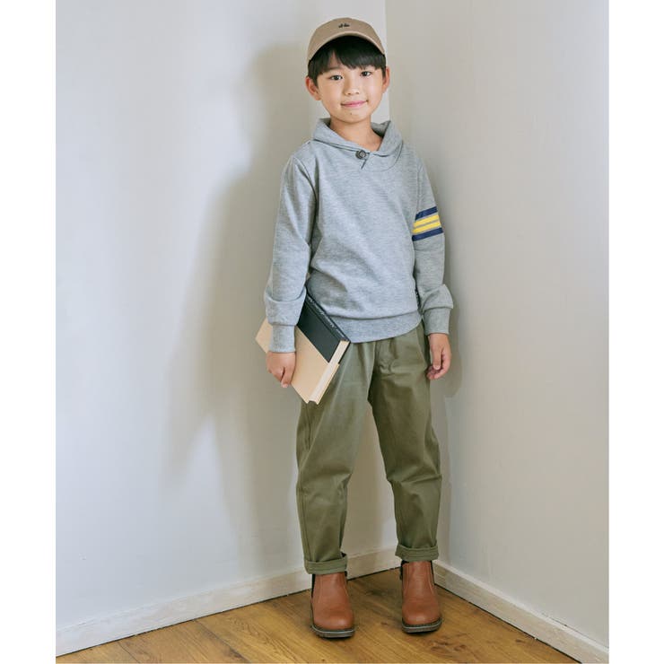 コンチョボタンショール襟トレーナー（120~160cm） | ikka  | 詳細画像11 