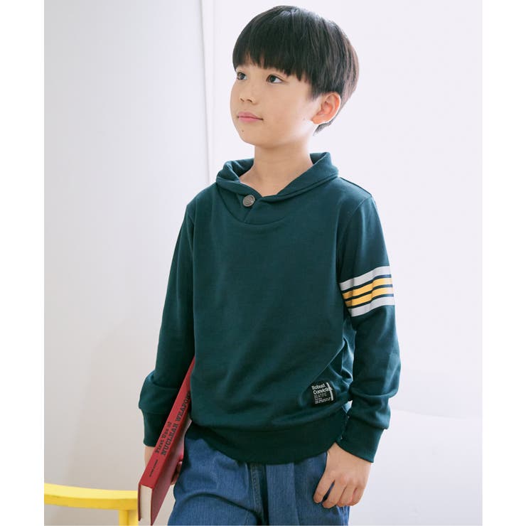 コンチョボタンショール襟トレーナー（120~160cm） | ikka  | 詳細画像12 