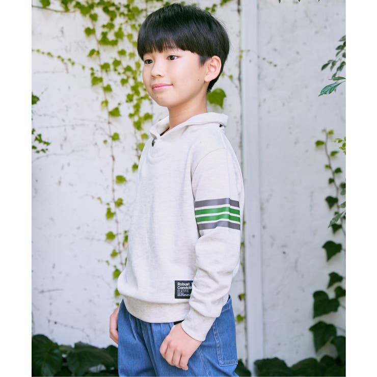 コンチョボタンショール襟トレーナー（120~160cm） | ikka  | 詳細画像18 