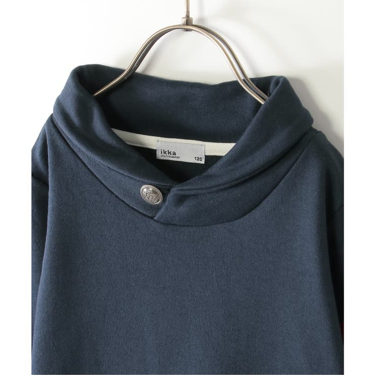 コンチョボタンショール襟トレーナー（120~160cm） | ikka  | 詳細画像27 