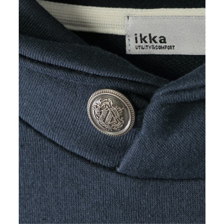 コンチョボタンショール襟トレーナー（120~160cm） | ikka  | 詳細画像28 