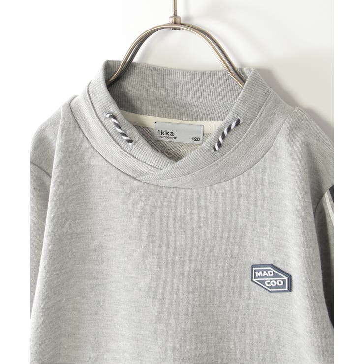 ミニハイネック袖ロゴトレーナー（120~160cm） | ikka  | 詳細画像12 