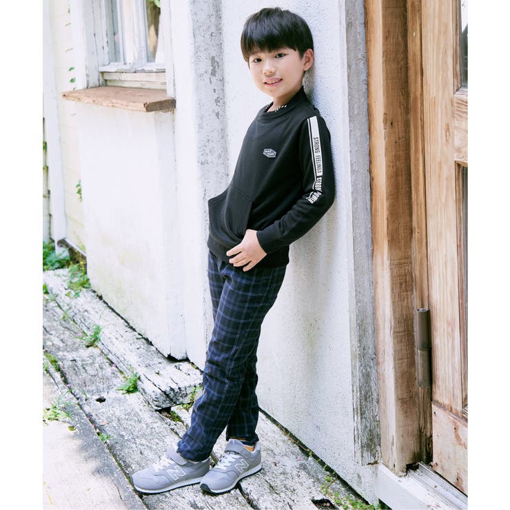 ミニハイネック袖ロゴトレーナー（120~160cm） | ikka  | 詳細画像5 