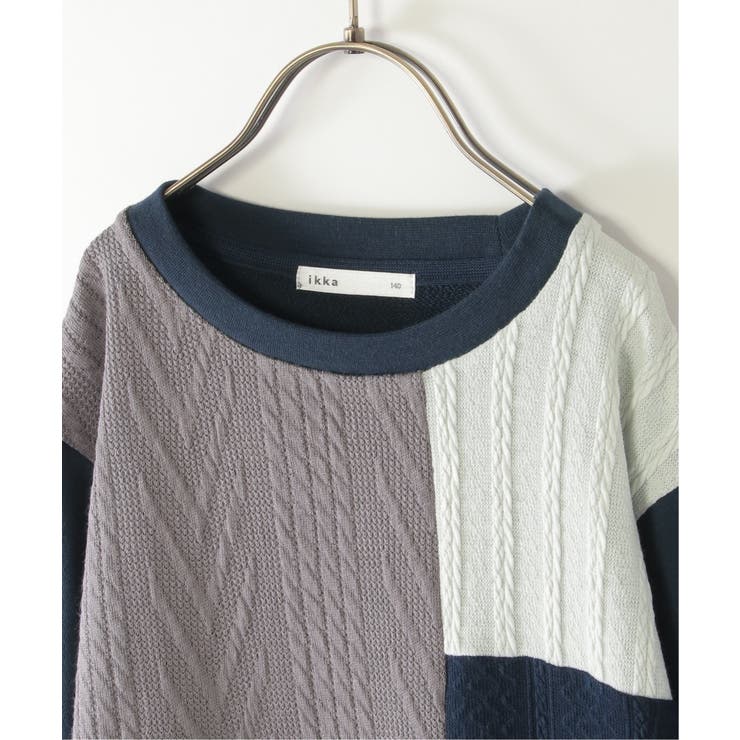 ニットソーブロックストレーナー（120~160cm）  | ikka  | 詳細画像13 