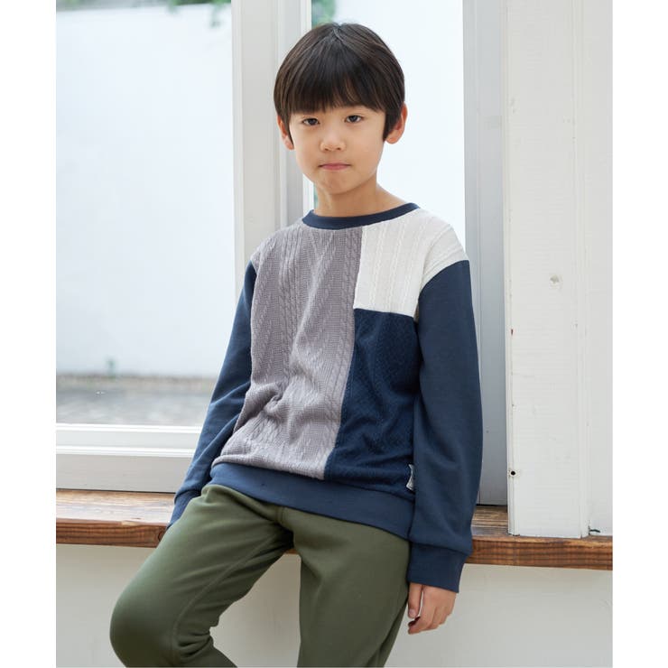 ニットソーブロックストレーナー（120~160cm）  | ikka  | 詳細画像5 