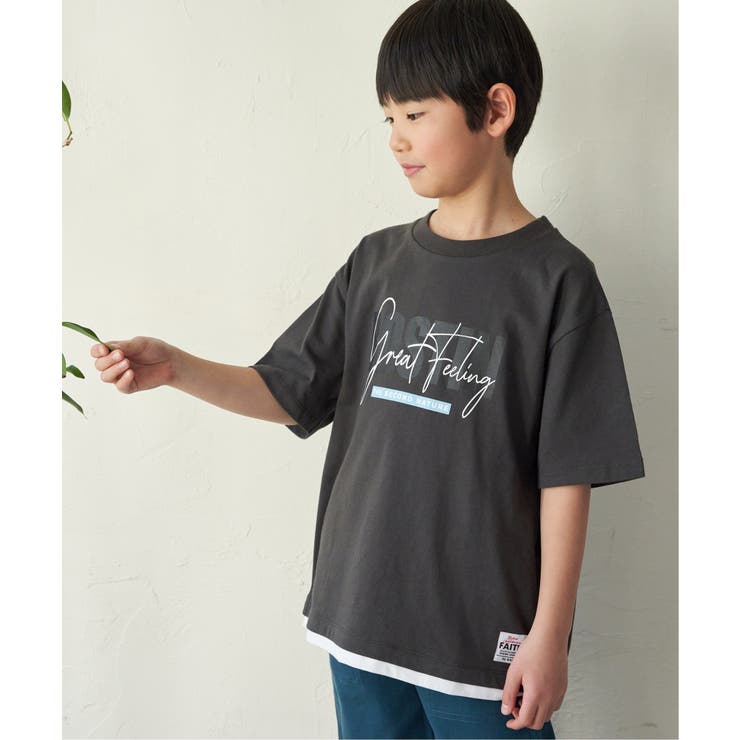 裾レイヤープリントアソートTシャツ（120~160cm） | ikka  | 詳細画像7 