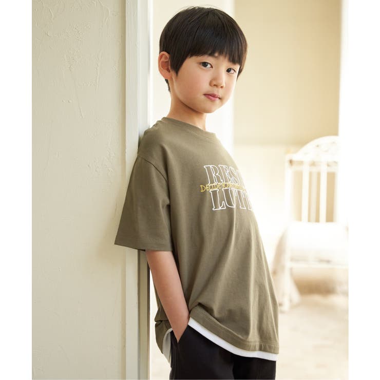 裾レイヤープリントアソートTシャツ（120~160cm） | ikka  | 詳細画像12 