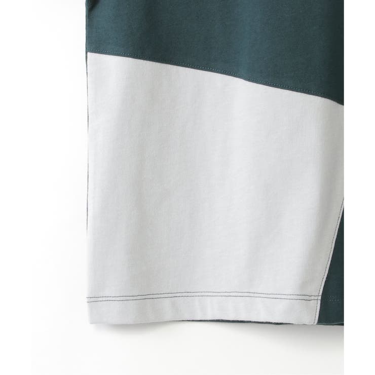 【親子コーデ】斜め切り替えブロックスT（120~160cm） | ikka  | 詳細画像12 