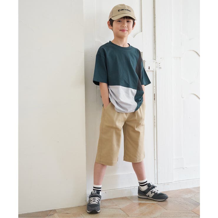 【親子コーデ】斜め切り替えブロックスT（120~160cm） | ikka  | 詳細画像5 