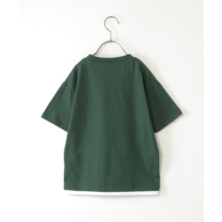 【親子コーデ】メガネポケ裾レイヤーTシャツ（120~160cm） | ikka  | 詳細画像3 