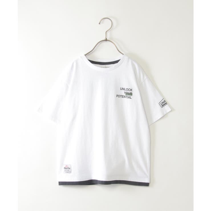 オフホワイト | 裾レイヤープリントアソートTシャツ 2（120~160cm） | ikka 