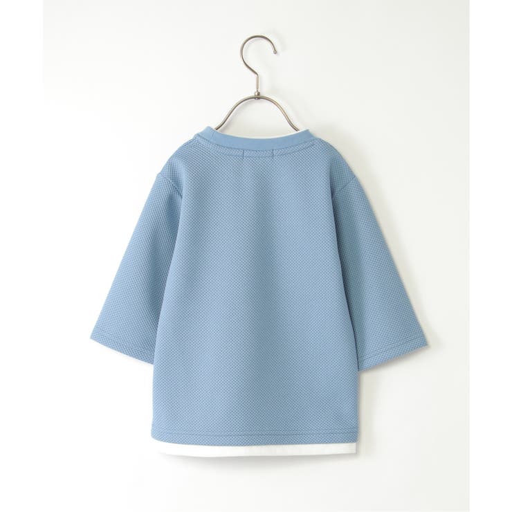【親子コーデ】パイナップルレイヤード7分袖Tシャツ（120~160cm） | ikka  | 詳細画像10 